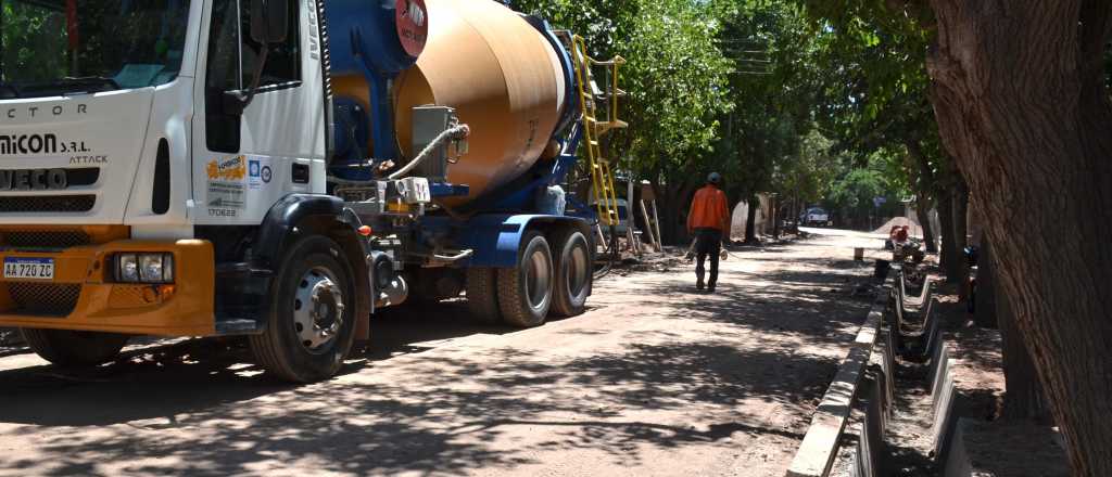 Guaymallén: avanza en la construcción de drenajes en los distritos