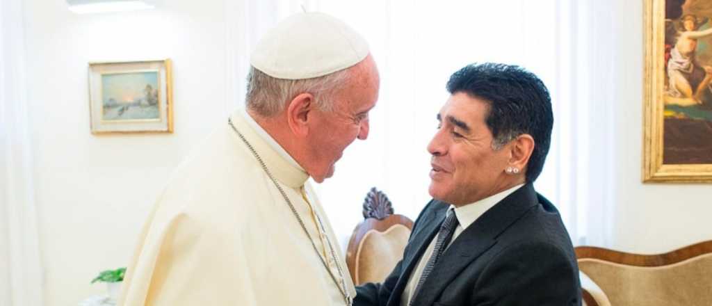 El papa Francisco recordó "con afecto" a Maradona