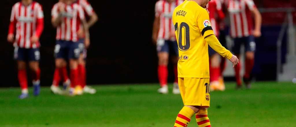 Preocupante estad&iacute;stica de Messi vs. Atl&eacute;tico de Madrid