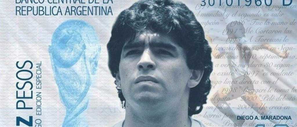 Piden que el billete de diez pesos tenga la cara de Diego