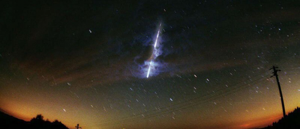 Increíbles imágenes: un meteorito cayó en Japón