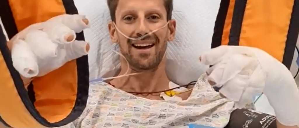 Grosjean habló desde el hospital tras su terrible accidente
