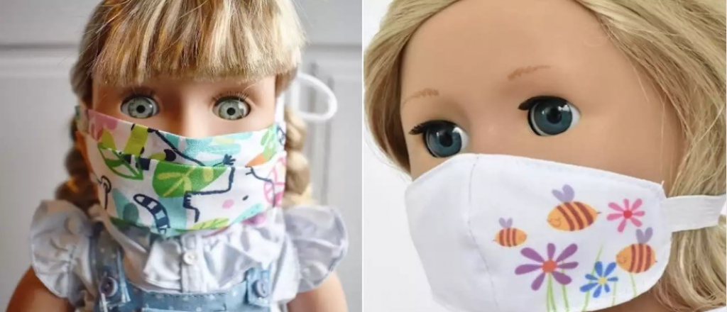 Furor por mu&ntilde;ecas con barbijos: se les puede detectar Covid-19