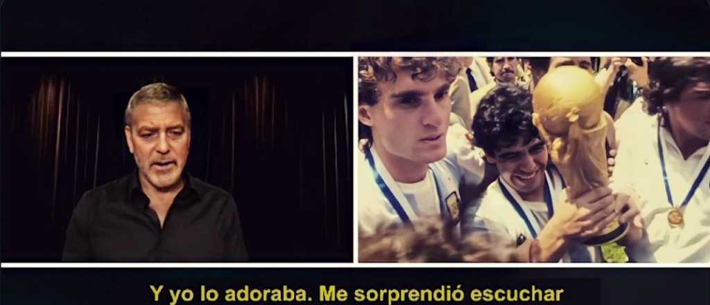 George Clooney declar&oacute; su "amor" por Maradona