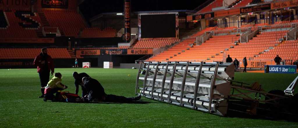 Cayó un panel de luz y causó una tragedia en el fútbol francés