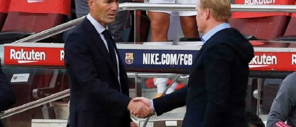 Zidane cruzó a Koeman por sus quejas de los arbitrajes