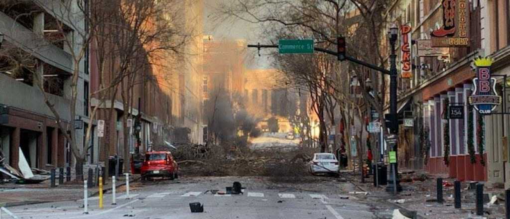 Video: el momento de la explosión intencional en Nashville