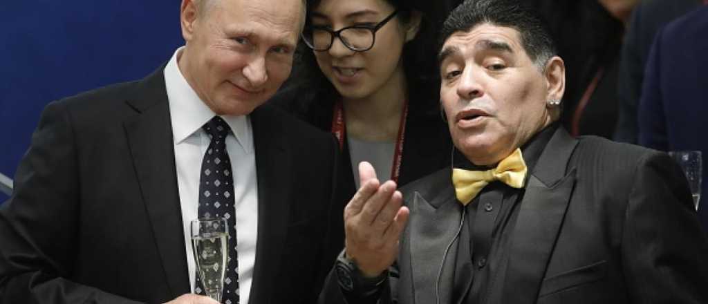 Putin le hizo un lujoso regalo a una ex de Diego