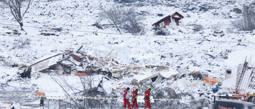 Encuentran otro cuerpo y ya son cinco los muertos por el alud en Noruega
