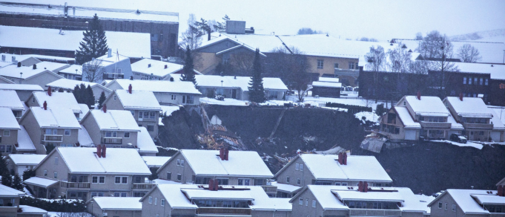 Ya son siete los muertos por el alud de nieve y tierra en Noruega