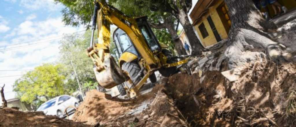 Guaymallén continúa las obras de drenaje en Belgrano