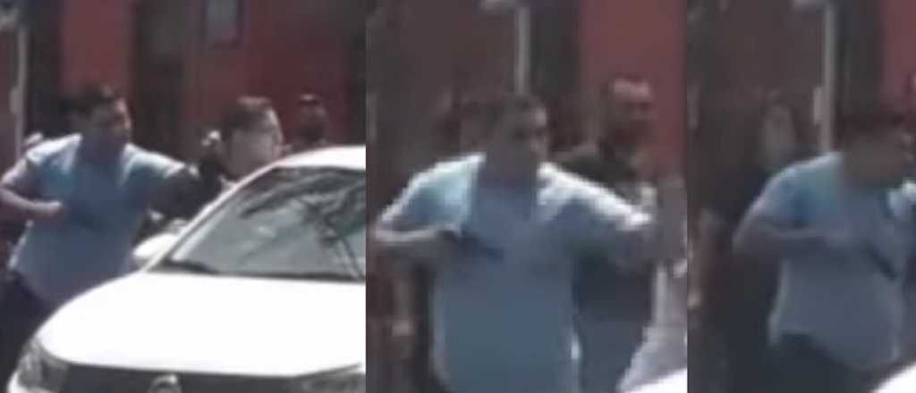 Video: policía de civil sacó su arma y amenazó en un choque en Godoy Cruz