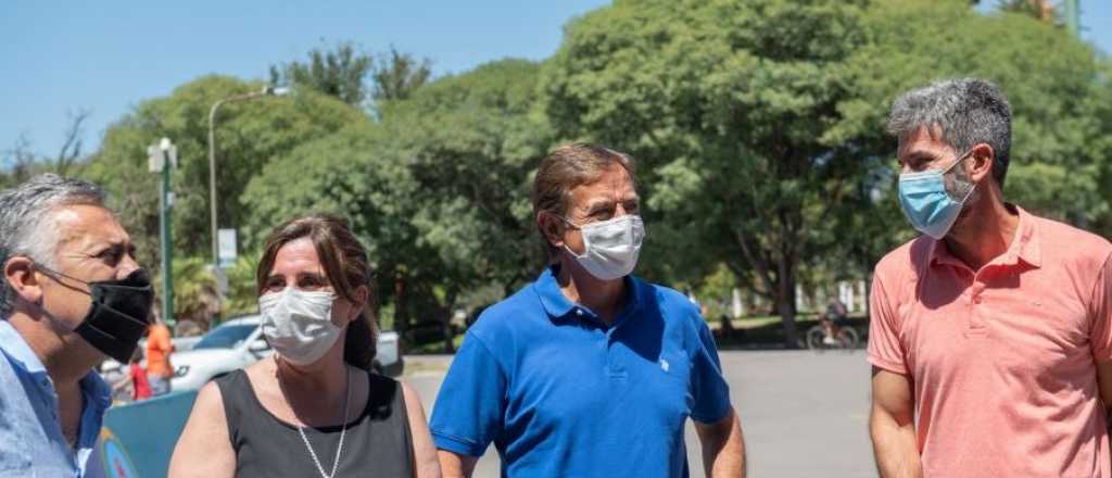 Qué hacían dos Suarez y un Cornejo en el Parque