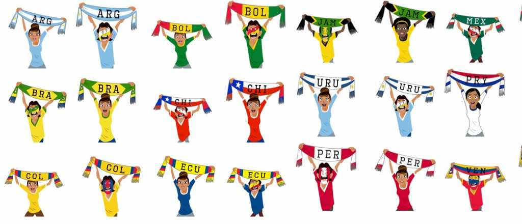Facebook lanzó stickers para la Copa América 2015