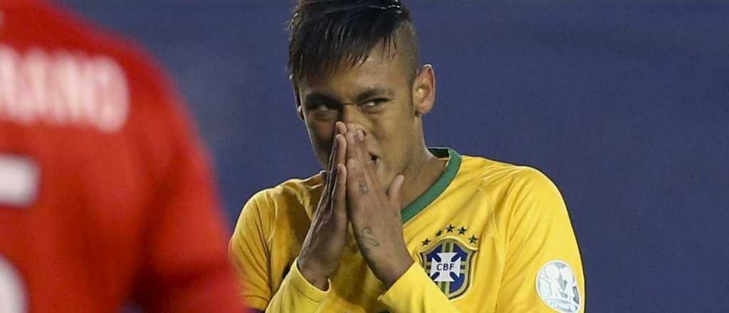 El "doble sombrero" de Neymar enloqueci&oacute; al estadio