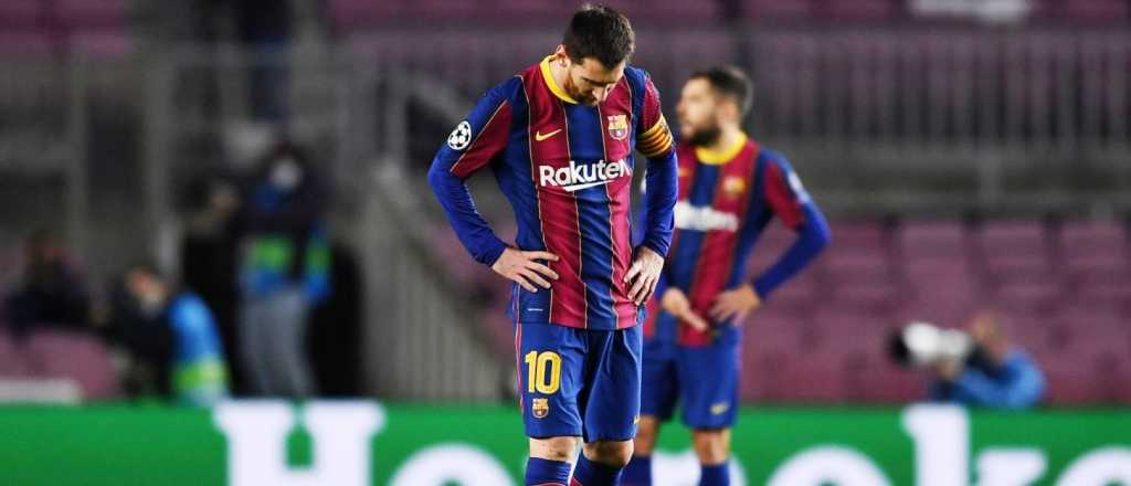 Papelón de Messi y Barcelona ante un extraordinario Mbappé