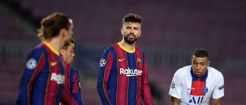 Video: Piqu&eacute; y Griezmann a los insultos en pleno partido