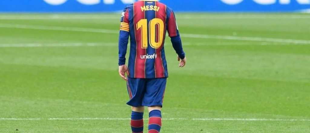 Era todo alegría para Messi, pero el Barcelona no pudo sostenerlo