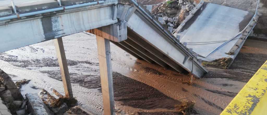 Puente caído en la Ruta 40: por dónde ir al Sur de Mendoza