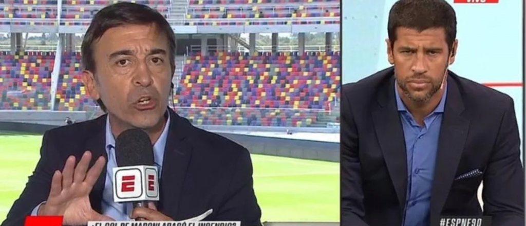 Video: papel&oacute;n al aire por una pelea entre Benedetto y Dom&iacute;nguez