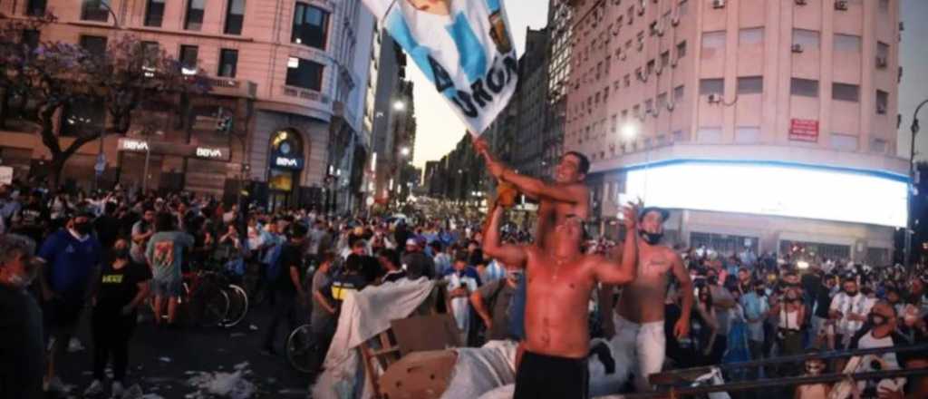 La marcha por Maradona termin&oacute; con robos y detenidos