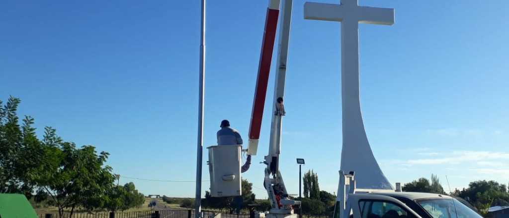 San Rafael renovó el monumento a los caídos en Malvinas