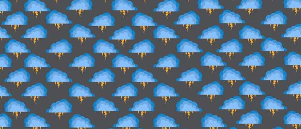 Reto imposible: encontrá las nubes con el rayo blanco