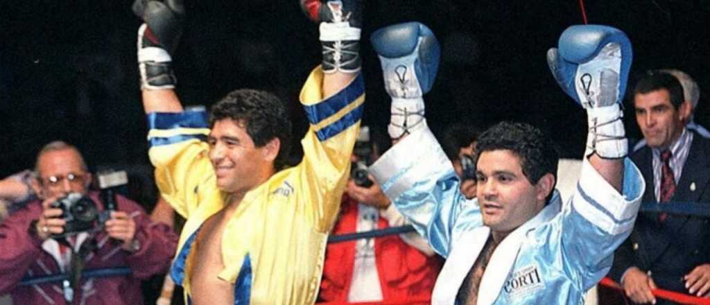 Video: a 25 años del debut de Maradona como boxeador