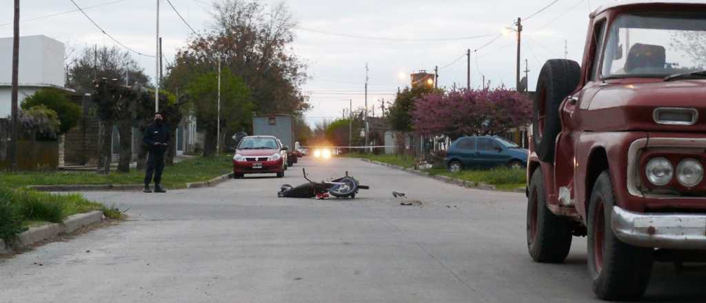 Una mujer chocó con su moto en Luján y murió 6 días después