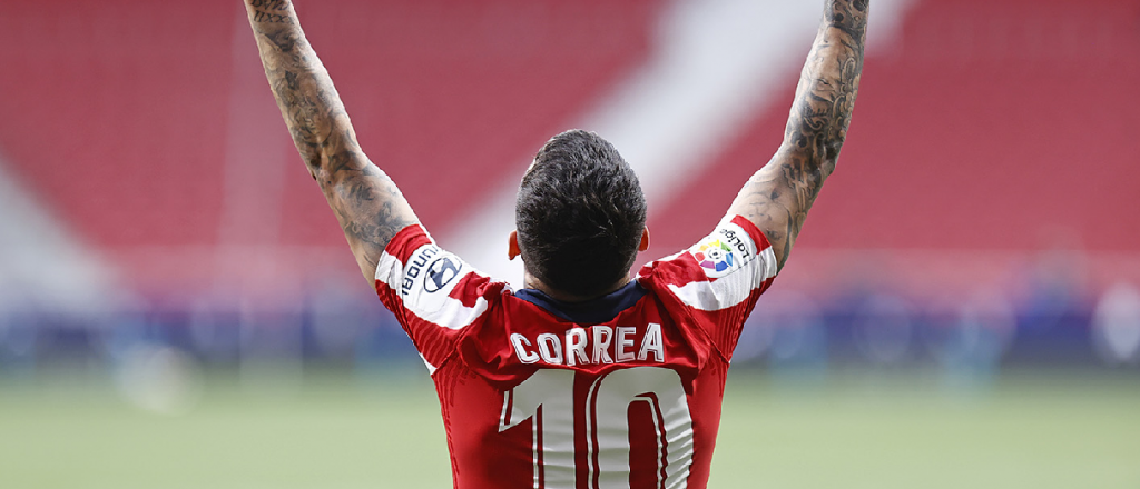Atlético de Madrid no afloja, ganó con un gol de Correa y sigue puntero