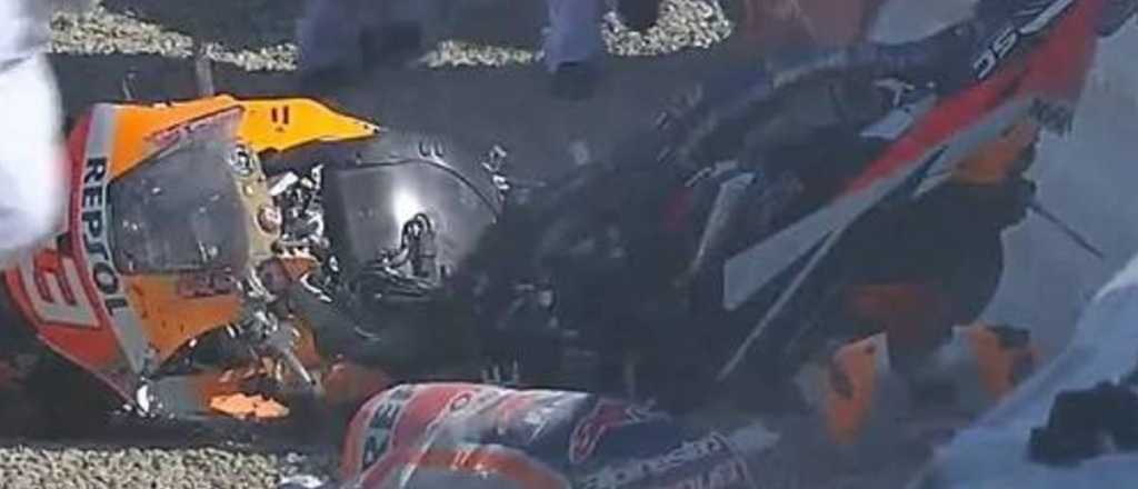 Impactante accidente de Marc Márquez durante las pruebas libres