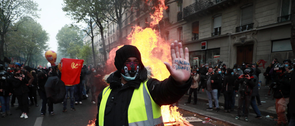 Más de 34 detenidos durante las protestas del 1 de Mayo en París