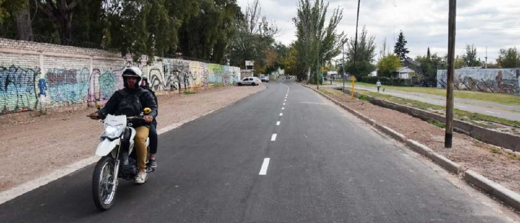 Quedó habilitado el nuevo tramo de calle Mosconi en Godoy Cruz