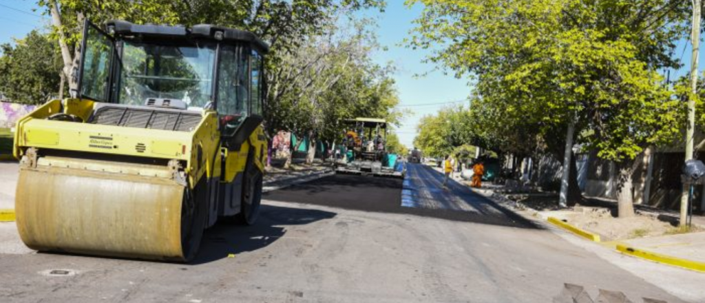 Guaymallén avanza con el asfalto en el distrito Las Cañas