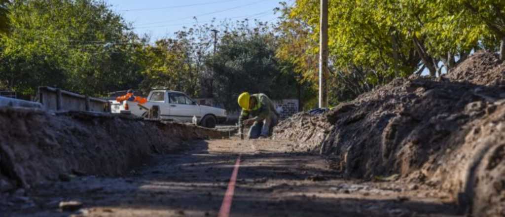 Guaymallén avanza con las obras hídricas en Belgrano