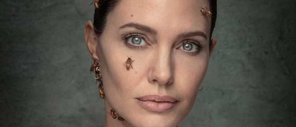 Angelina Jolie cubierta de abejas por 18 minutos