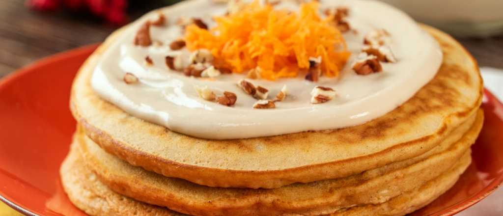 Deliciosos pancakes de zanahoria, en 3 pasos y s&oacute;lo 10 minutos
