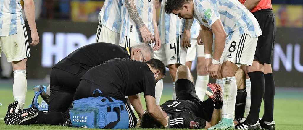 Video: la lesión de Emi Martínez que lo sacó del partido