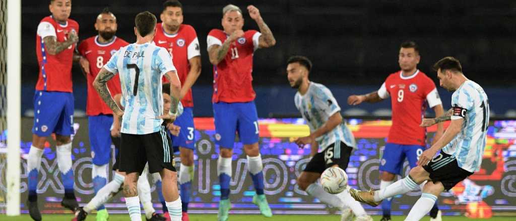 Video: el golazo de Messi que abrió el partido de Argentina