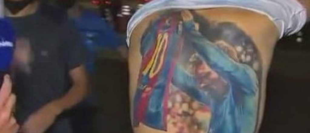 El impresionante tatuaje de Messi que se hizo un hincha brasileño