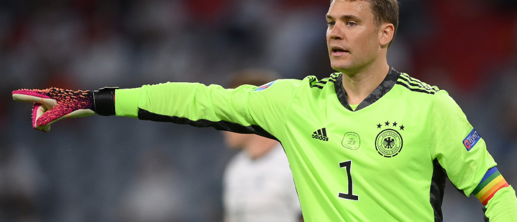 La UEFA quería castigar al capitán de Alemania por usar un brazalete arcorisis