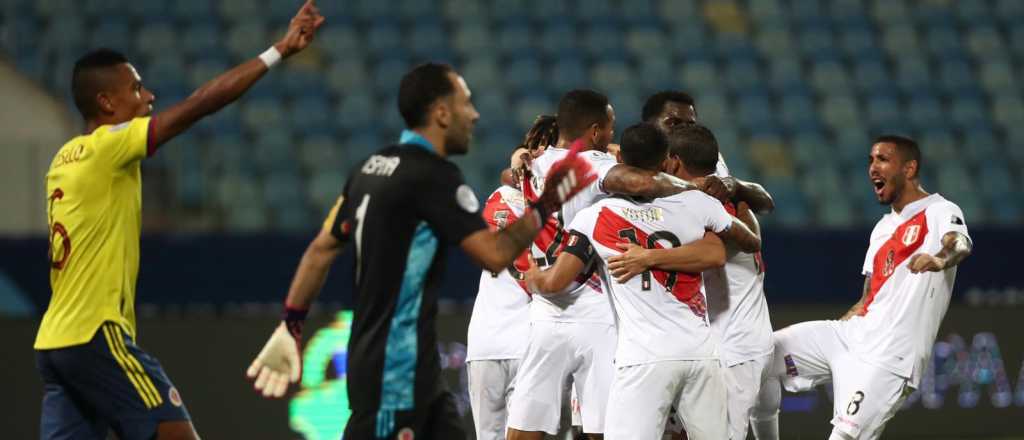 Perú le ganó a Colombia con un gol insólito