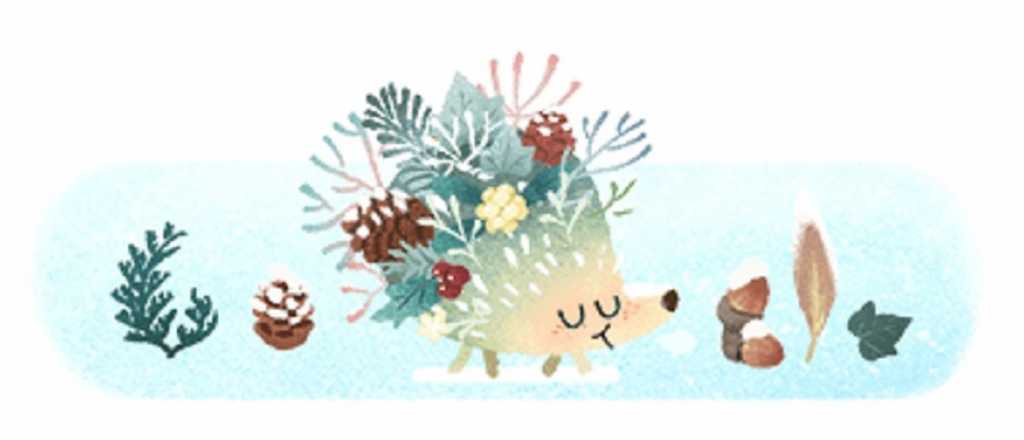 El llamativo doodle por el solsticio de invierno 