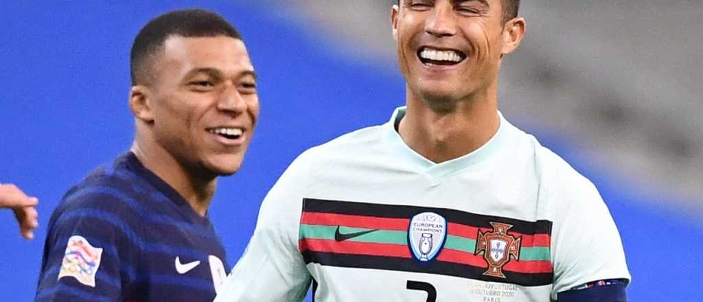 La imagen de Cristiano Ronaldo y Mbappé que recorrió el mundo