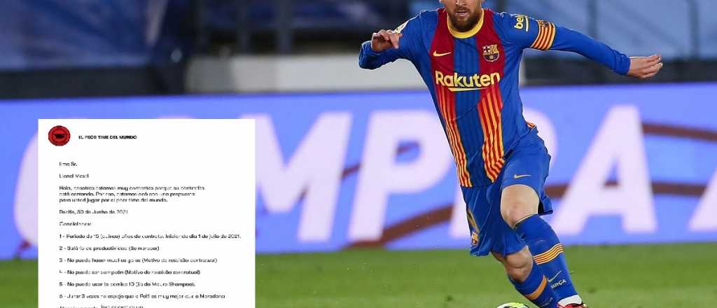 Messi recibió una delirante oferta: las cláusulas del contrato