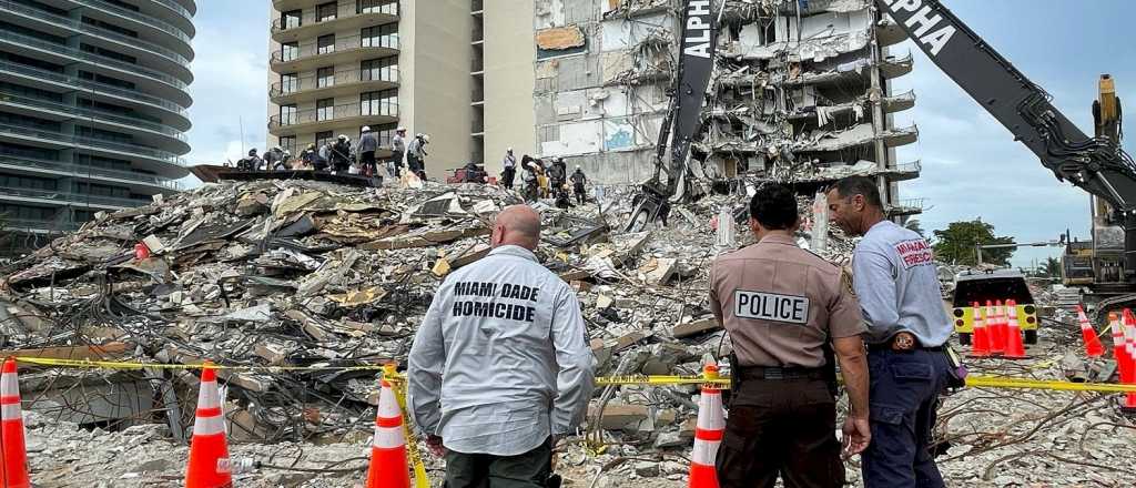 Encontraron a dos niños muertos por el derrumbe del edificio en Miami