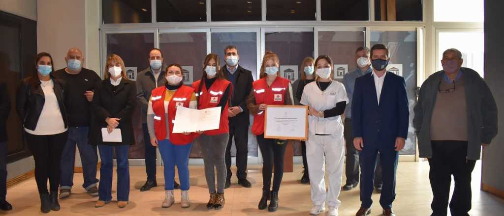 Reconocieron a la Cruz Roja de San Rafael por su labor en pandemia
