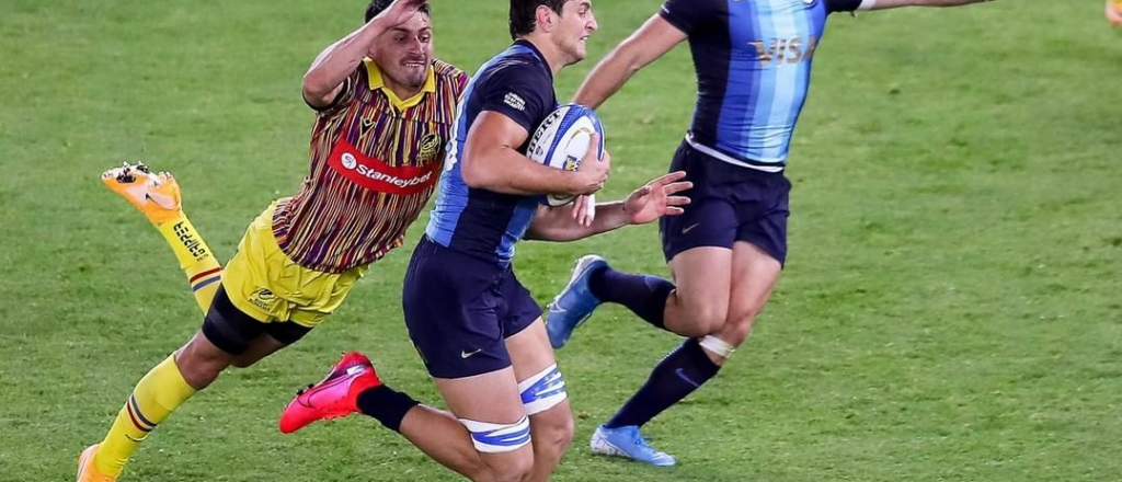 Un mendocino debut&oacute; en Los Pumas y le dio el triunfo con un try magistral