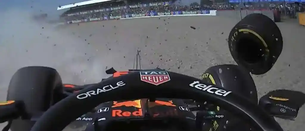 Fuerte accidente entre Hamilton y Verstappen en la F1