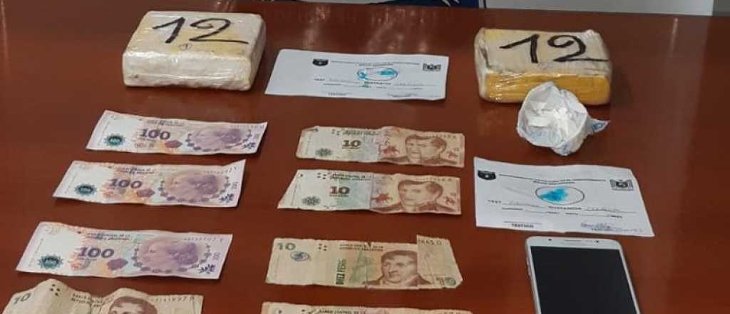 Detuvieron a un dealer con millones de pesos en cocaína en Las Heras